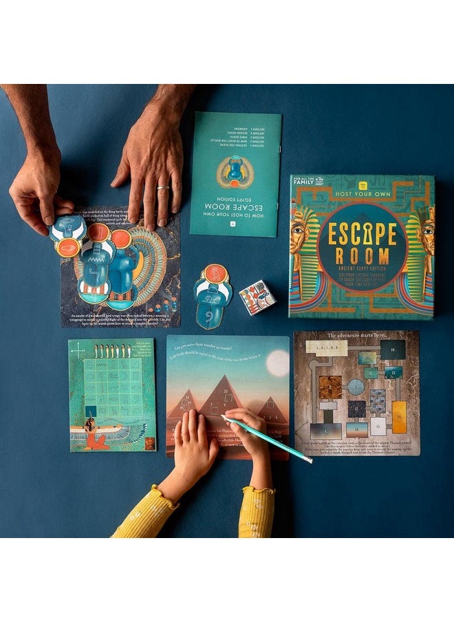 Talking Tables Talking Tables Egyptian Theme Escape Room Game Kids | Solve Unique Puzzles and Codes to Escape The Pharaoh's Curse | Interactive Family Games Night, Age 9+, 2+ Players, Birthday Party  - Image 2