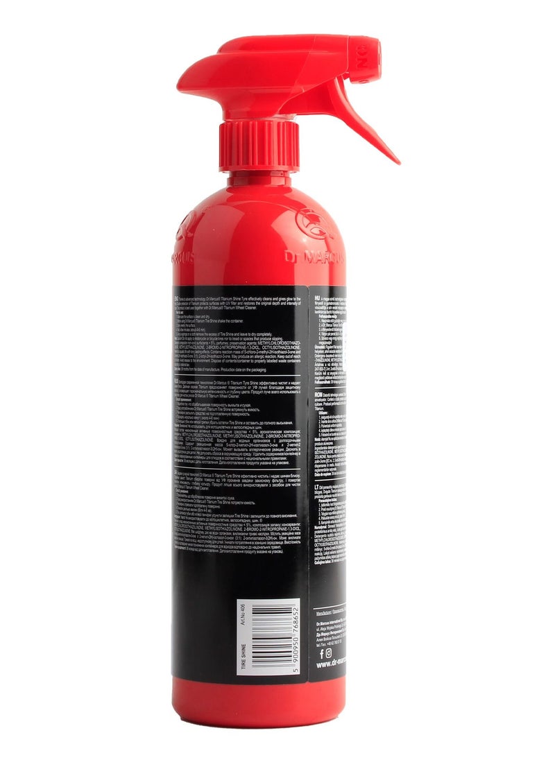 Dr.MARCUS Professional Car Tire Cleaner And Polish, Powerful Formula For Removing Grease, 750 ml, Made In Poland.  - Image 2