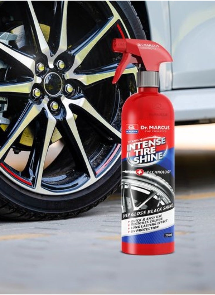 Dr.MARCUS Professional Car Tire Cleaner And Polish, Powerful Formula For Removing Grease, 750 ml, Made In Poland.  - Image 4