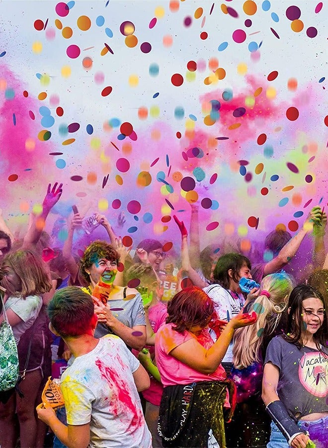 GROIC 12 قطعة من مدفع القصاصات للأطفال، 2 في 1 بالونات قصاصات الورق، مستلزمات الحفلات الممتعة لحفلات أعياد الميلاد، وحفلات الزفاف، والاحتفال بالعام الجديد - Image 4