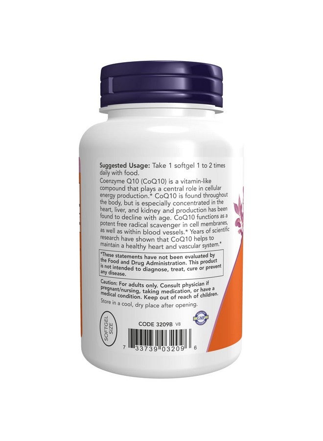 Supplements Coq10 (Coenzyme Q10) 100 Mg Pharmaceutical Grade Cardiovascular Health* 150 Softgels