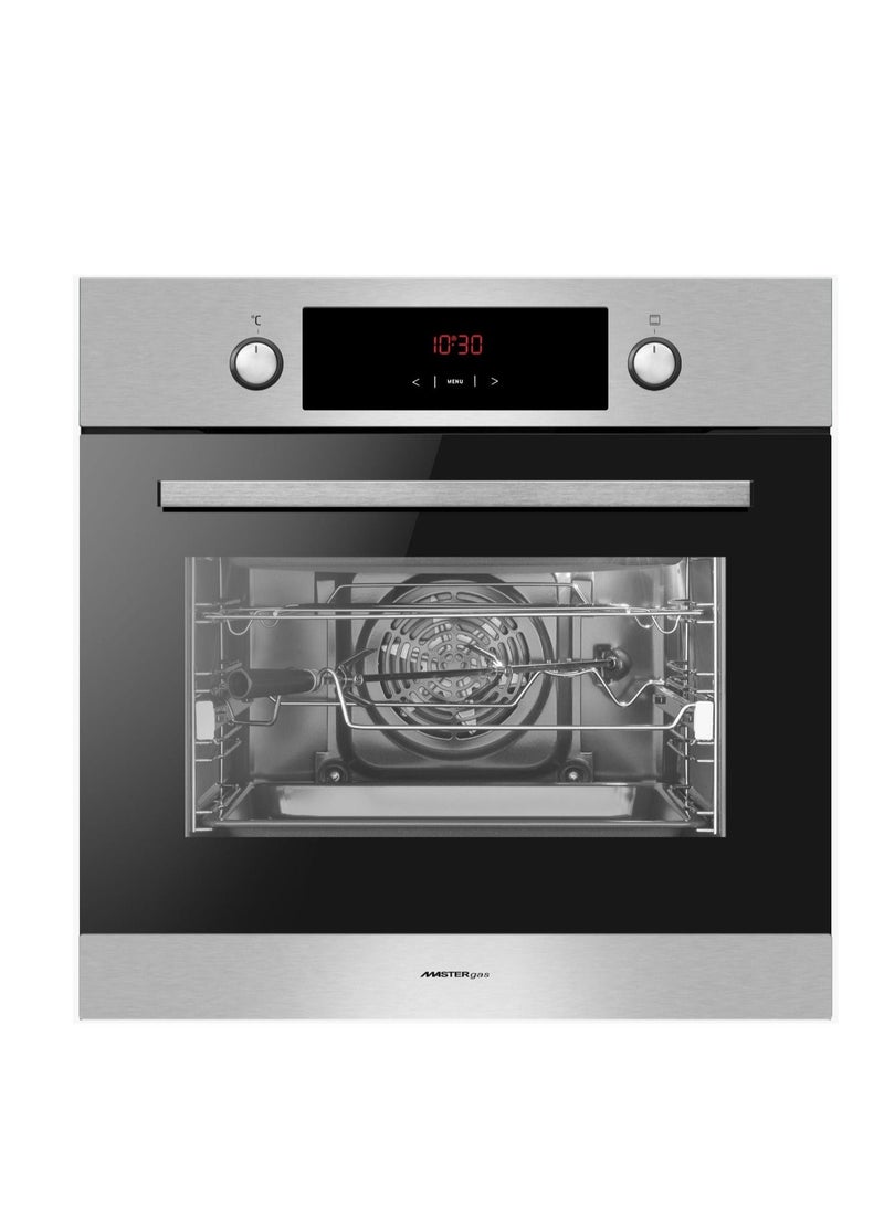 MASTERgas 60cm Oven Electric 11functions 2 Touch Control Switch - Hydraulic 65L Furnace Capacity Made in Poland - Image 1