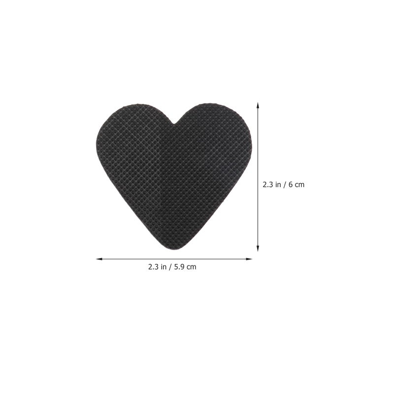 Self Adhesive Non Slip Rubber Sole Pads For High Heels 4 Pairs Black - Image 3