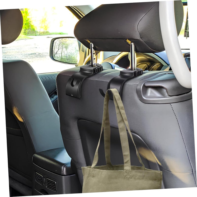 VOSAREA 2pcs Car Rear Seat Back Hooks Foldable Headrest Organizers for Efficient Storage Heavy-Duty Car Organization Accessories Maximize Space Reduce Clutter Vehicles - Image 4