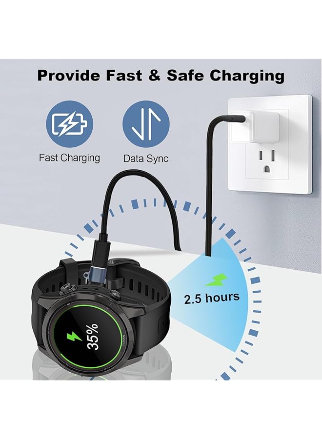 erorex 8 Pin Adapter 90 Degrees 2 Pack Compatible With Garmin Fenix 7 7S 7X 6S 6 6X 5S 5 5X Instinct 1 2 2S Tide Tactical Forerunner Vivomove Vivoactive Venu Series And More Jmcdq  - Image 4