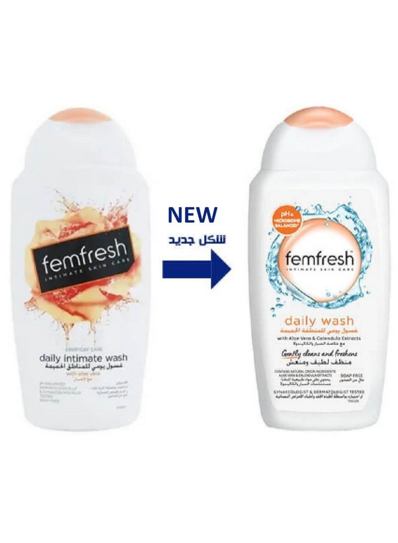 فيم فريش غسول يومي جديد للمنطقة الحساسة مع خلاصة الصبار والآذريون، متوازن الحموضة، تم اختباره من قبل أطباء الجلدية، 250 مل - Image 5