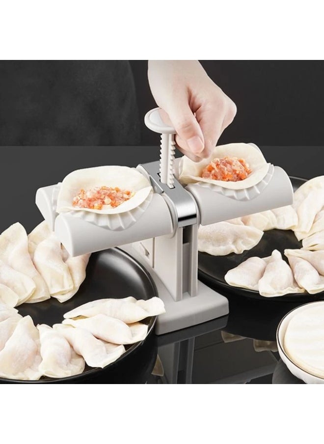 Generic Stainless Steel Qatayef and Pastry Forming Press – Manual Dough Molder for Traditional Arabic Sweets, Dumplings, and Empanadas – Non-Stick Handle – White  - Image 5