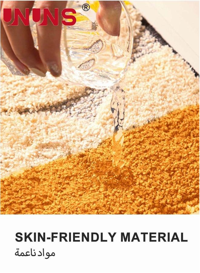 UNUNS Bathroom Rugs,Extra Soft And Absorbent Microfiber Bath Rugs,40x60cm,Machine Washable and Dry Bathmat,Non Slip Rugs  - Image 3