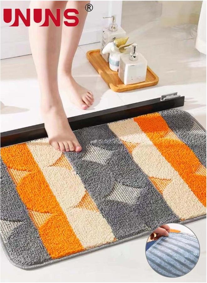 UNUNS Bathroom Rugs,Extra Soft And Absorbent Microfiber Bath Rugs,40x60cm,Machine Washable and Dry Bathmat,Non Slip Rugs  - Image 1