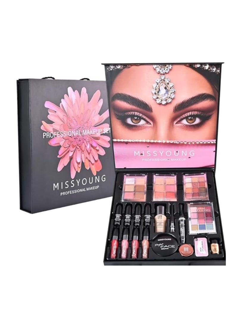 MISS YOUNG Missyoung Wholesale Large Makeup Gift Set – Professional Eyeshadow Palette & Full Cosmetic Kit - Image 4