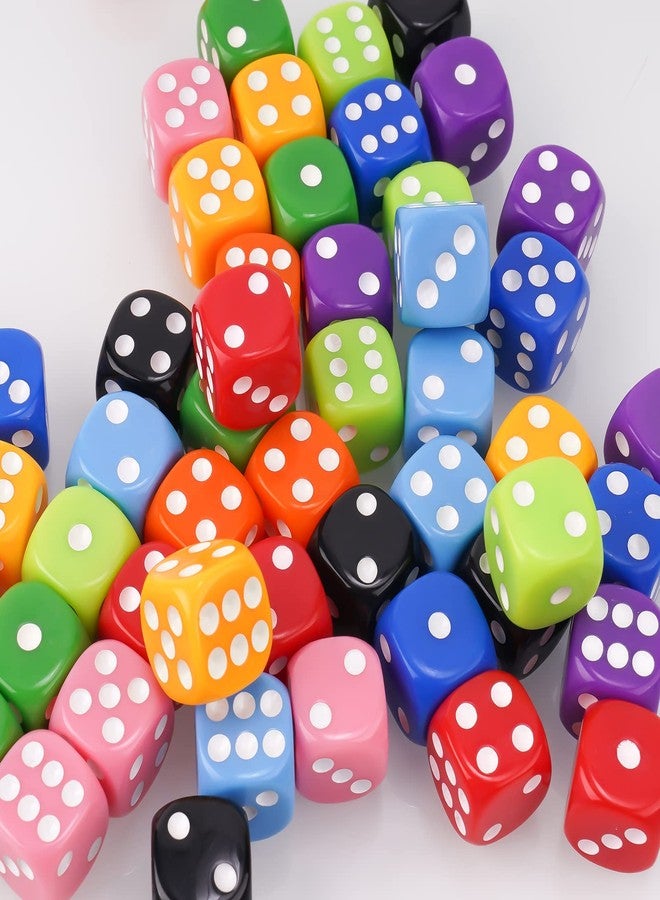 NiToy Game Dice Set 16MM 50PCS 6-Sided Solid Vintage Colors Standard Round Corner Dices for Board Game, Party, Holidays, Family Game (10 Mix Colors) - Image 4