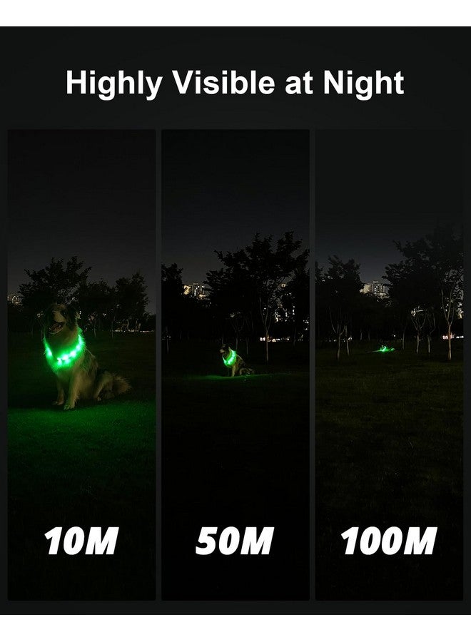 Joytale Joytale Light Up Dog Collar, Rainproof LED Dog Collar Rechargeable, 9 Flashing Modes, Glow Collars for Night Walking, Cuttable Soft Silicone Collar for Large Medium Small Dogs, 27.5 Inch  - Image 1