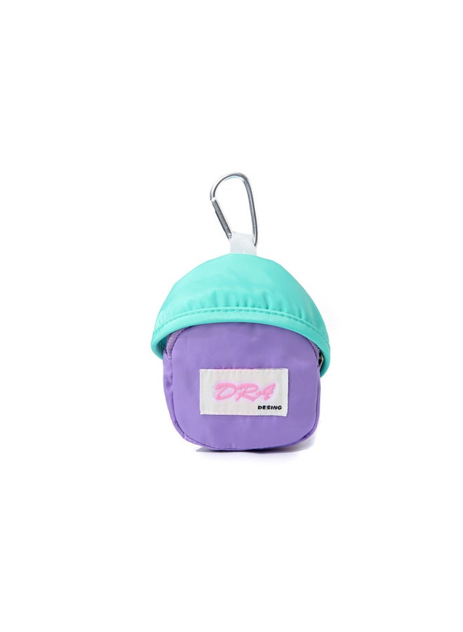 Boys And Girls Cute Macarons School Bag Coin Purse Earphone Bag Red Envelope Certificate Bag Hanging Buckle School Bag Pendant