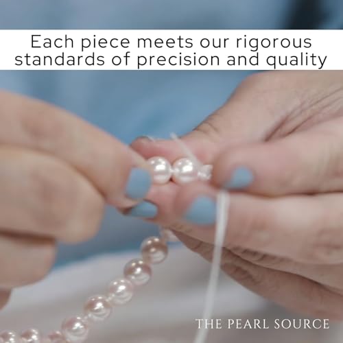 The Pearl Source 5-6mm Genuine Multicolor Freshwater Cultured Pearl Bracelet for Women - Image 5
