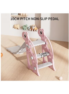 FULL JOY Foldable Turtle Slide with basket ball, 139*68*31 cm, pink  - Image 3