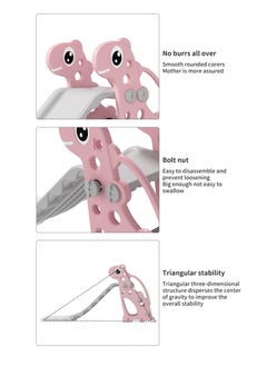 FULL JOY Foldable Turtle Slide with basket ball, 139*68*31 cm, pink  - Image 5