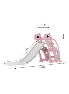 FULL JOY Foldable Turtle Slide with basket ball, 139*68*31 cm, pink  - Image 4