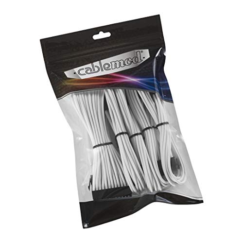 CableMod 8+8 Series Classic ModMesh Sleeved Cable Extension Kit (White) - Image 2