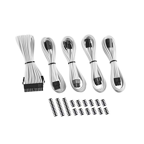 CableMod 8+8 Series Classic ModMesh Sleeved Cable Extension Kit (White) - Image 4