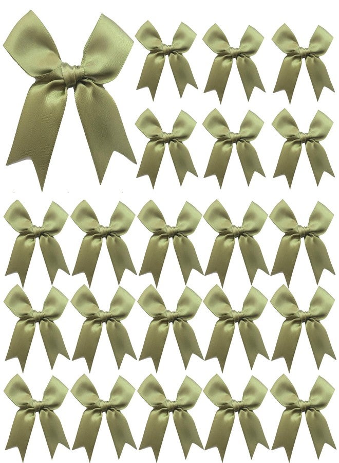 Amstorer 100 PCS Gift Wrap Bows Premium Satin Ribbon Bows 3.3 Inch Craft Bows for Gift Wrapping DIY Treat Bags Holiday Gifts Bag Party Decorations, Wedding Decor Christmas Birthday Presents - Image 1