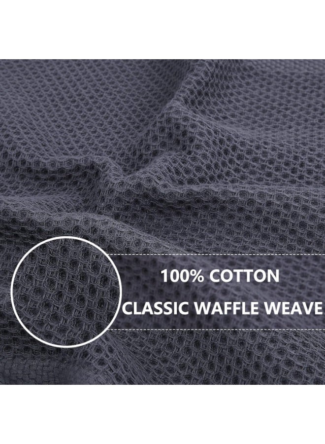FALAHOM 100% Cotton Waffle Weave Kitchen Dish Cloths, Ultra Soft Absorbent Quick Drying Dish Towels, 13x13Inches, 6-Pack， Kitchen Dishcloths -No Odor Reusable Dish Towels - Image 5