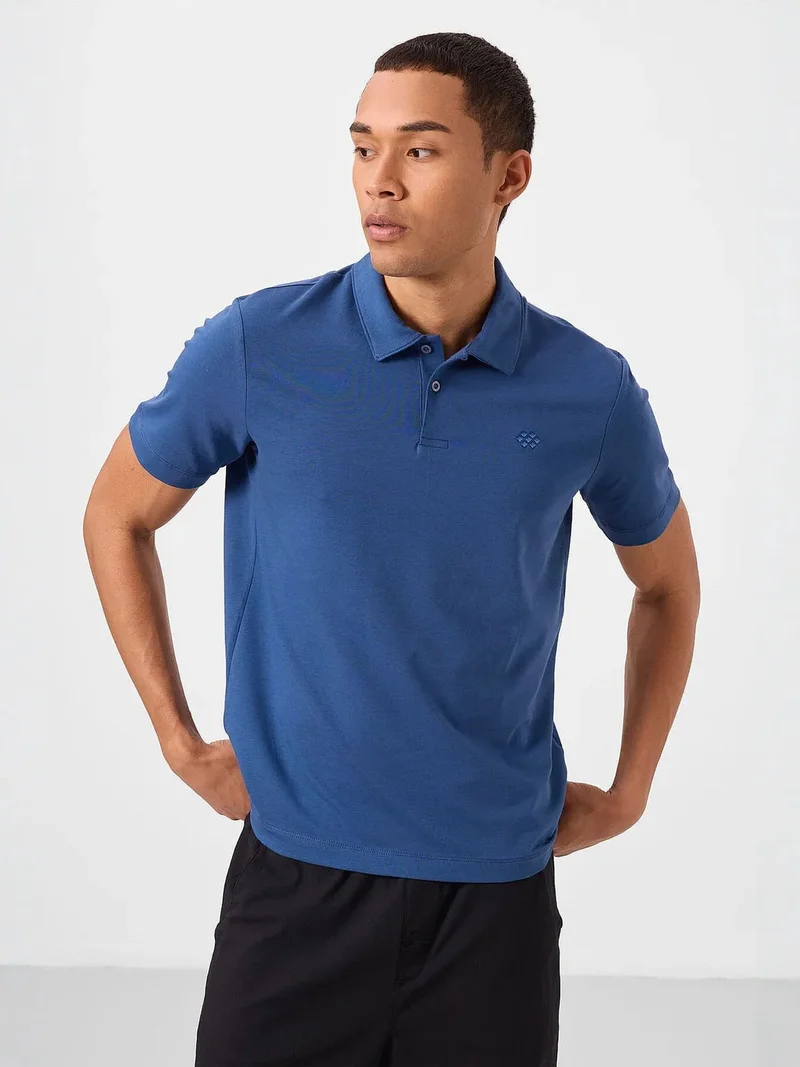 TOMMYLIFE TOMMY Men's Cotton Elastane Polo T-Shirt