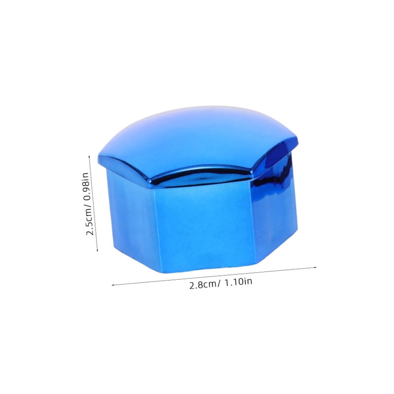 Blue Wheel Lug Nut Cover Installation Tool Kit 20 Pieces Hub Nut Caps for Vehicles - Image 3