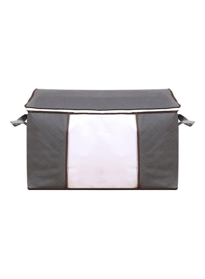 Non Woven Fabric Folding Blanket Storage Bag Grey - Image 1