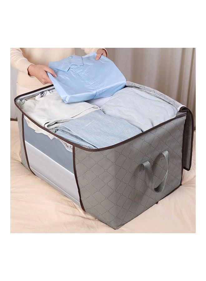 Non Woven Fabric Folding Blanket Storage Bag Grey - Image 3