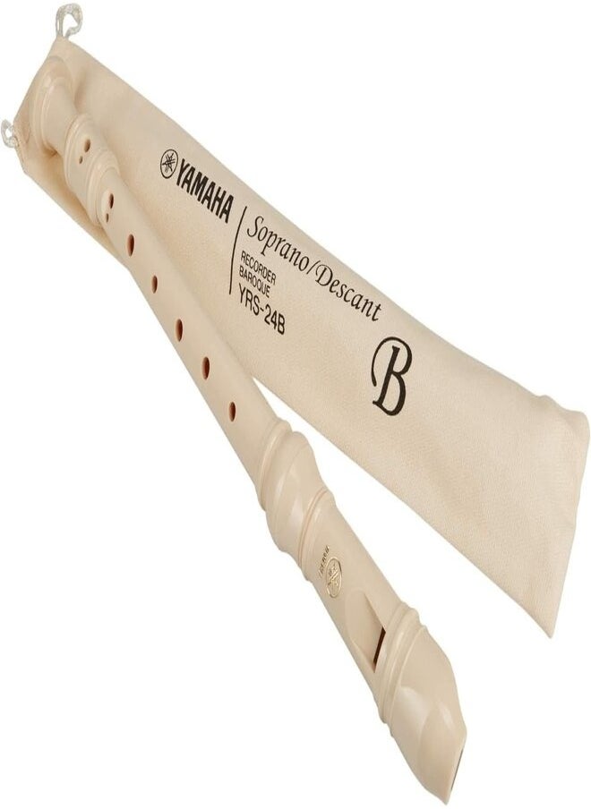 YAMAHA YRS-24B-Soprano Recorder(ABS Resin) - White  - Image 1