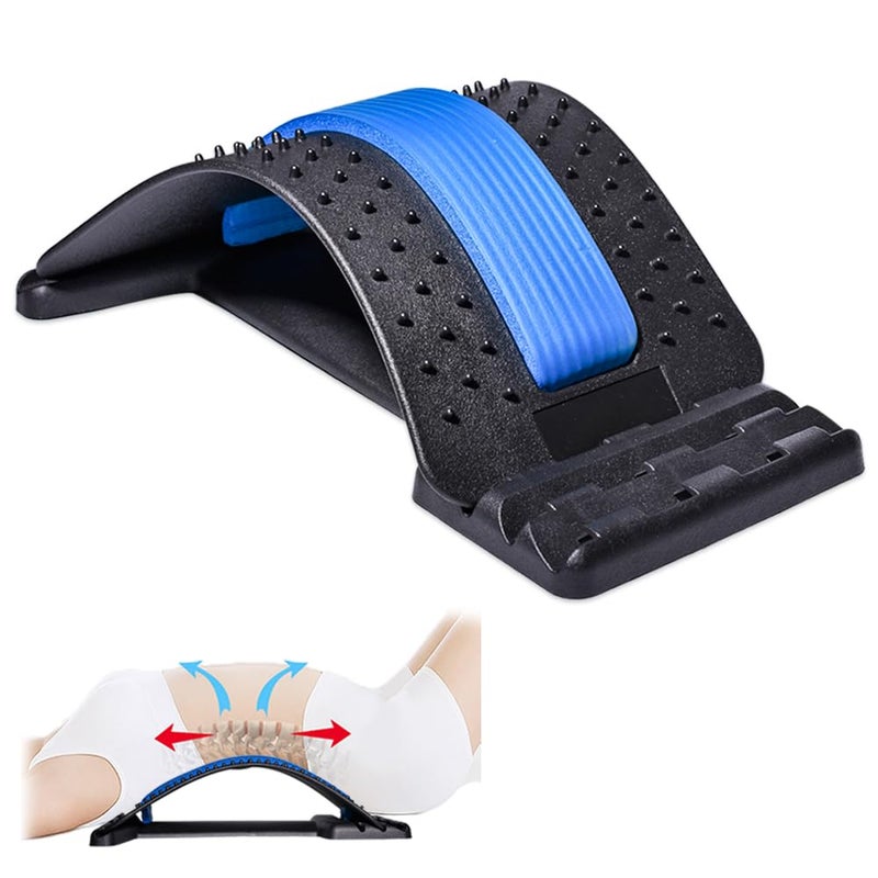JUMPOW Back Stretcher for Lower Back Pain Relief, 3 Level Adjustable Lumbar Cracker Board, Spine Board, Relief for Herniated Disc, Sciatica, Scoliosis, Spine Decompression - Image 1