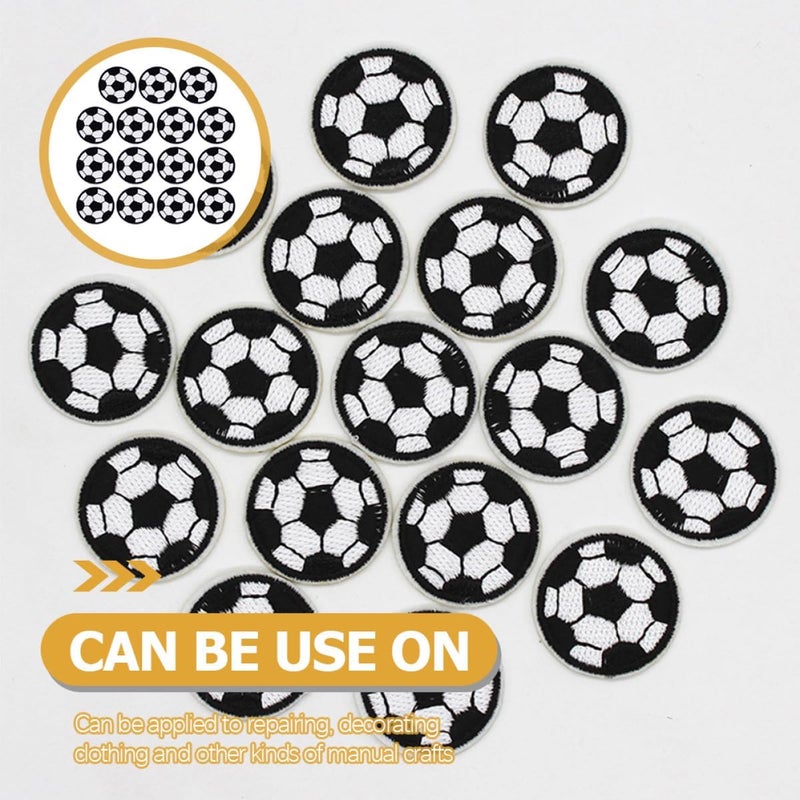 15pcs Iron-on Football Embroidery Patches 4cm Garment Applique Patches for Clothes Bags Hats DIY Sewing Craft Accessories - Image 4