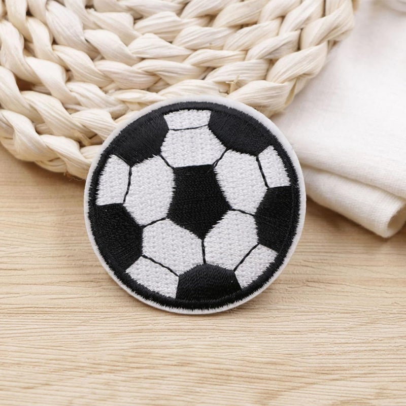 15pcs Iron-on Football Embroidery Patches 4cm Garment Applique Patches for Clothes Bags Hats DIY Sewing Craft Accessories - Image 5