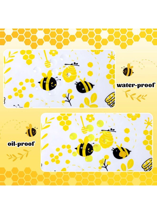 KVCSYAW 100 Pcs Wax Paper Sheets for Food, Bee Day Wax Paper for Food Sandwich Wrap Paper Deli Wraps, Waterproof Oil-proof Picnic Basket Liners with Bee Pattern for Kitchen Handmade Food - Image 2