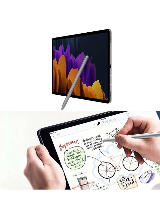 CaoXiong بديل قلم Galaxy Tab S7 لجهاز Samsung Galaxy Tab S7، Tab S7 Plus T875 S Pen (فضي، بدون بلوتوث) - Image 3