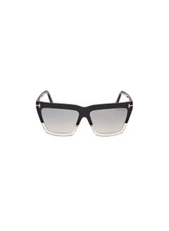 TOM FORD Women's Acetate Sunglasses FT111005C56 Lens Size: 56 Millimeter - Black/Crystal  - Image 2
