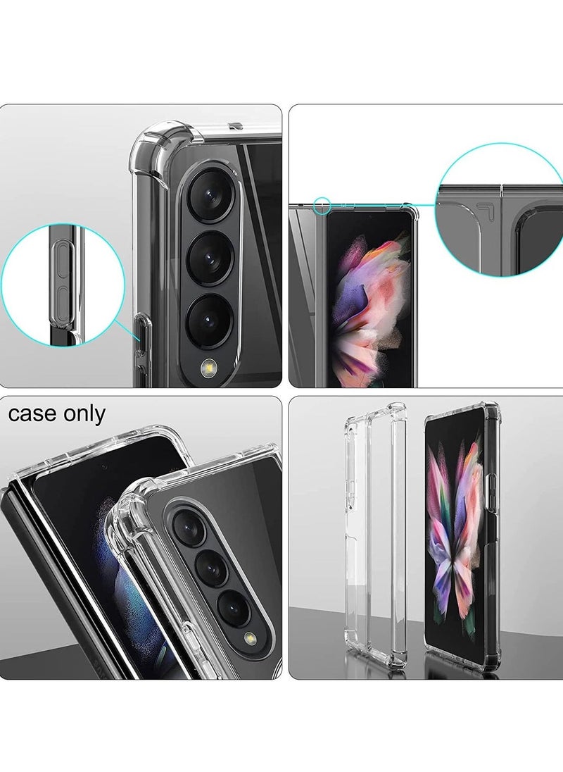 Magsafe Anti-Yellow Slim Transparent 4 Cornor Shockproof Thin Cover for Samsung Galaxy Z Fold 4 2022 Support Wireless Charger - Image 4