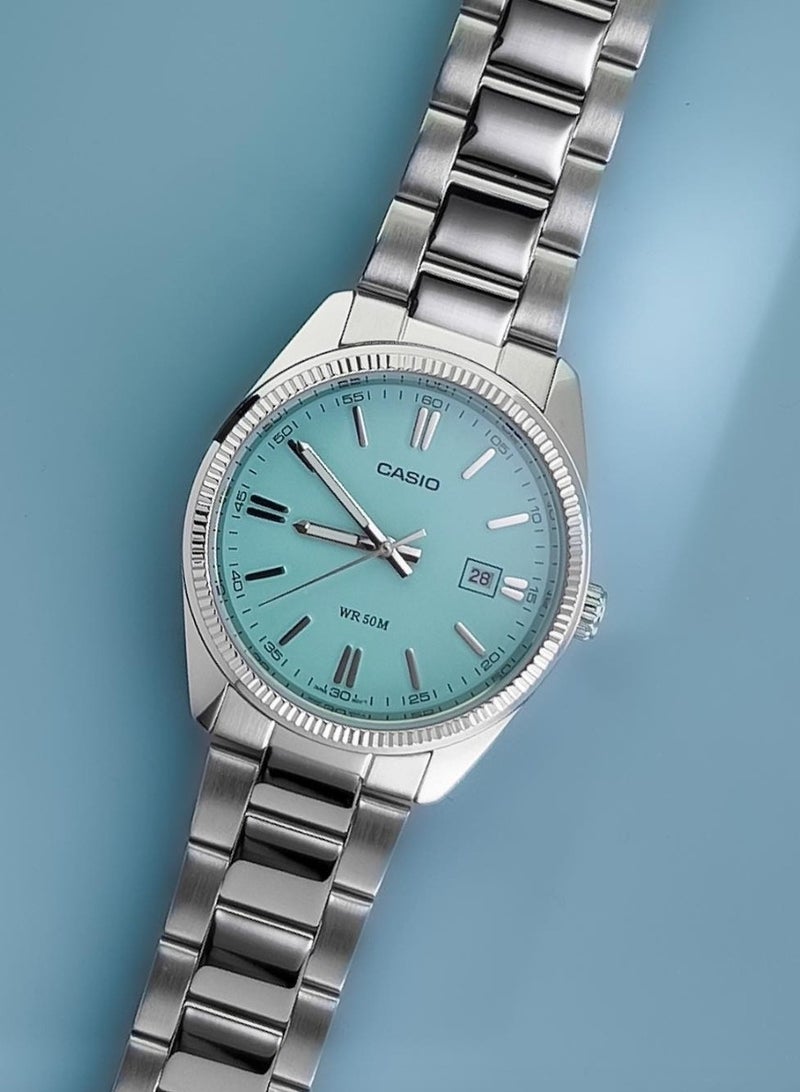 CASIO Women's LTP Series Turquoise Blue Dial/Stainless Steel Bracelet Watch LTP-1302PD-2A2VEF - Image 3