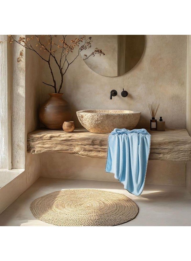 SPREAD SPAIN Microfiber Towels for Bath | Coral Large Bath Towel | Extra Soft Plush & High Absorbent |360 GSM | Bath Towel for Men and Women |70x146 cm (LTBL) - Image 4