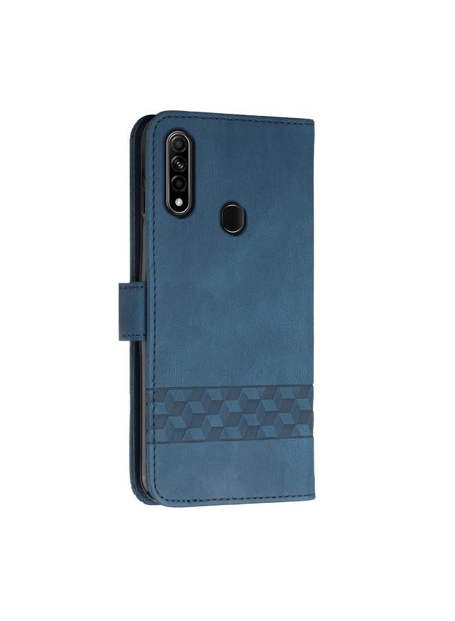 S-TOP Case For OPPO A8 Cubic Skin Feel Flip Leather Phone Case - Image 3