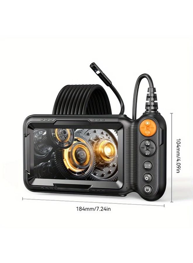 5 Inch Dual Lens 8mm Waterproof Endoscope 5M Cable IPS Display HD Inspection Camera - Image 4