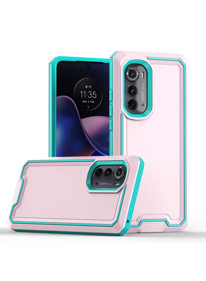 S-TOP Case For Motorola Edge 2022 Armour Two-color TPU + PC Phone Case - Image 1