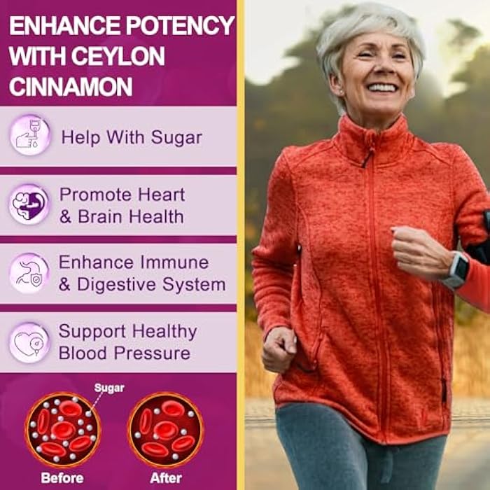 ZEBORA Premium Berberine HCL Supplement 1200 mg, Berberine GLP-1 Support with Ceylon Cinnamon, ALA & Capric Acid, Supports Immune & Antioxidant, Non-GMO, 120 Capsules - Image 3