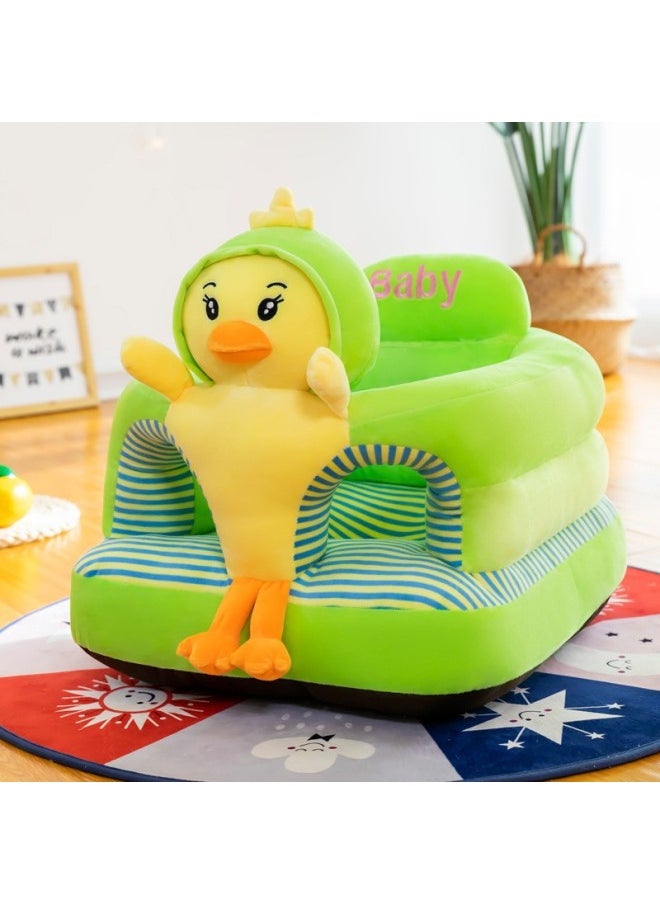 null - Baby Seat Learning Artifact Baby Training Sitting Posture Artifact Extra Large Thickened Chair Cartoon Small Sofa Lazy Cushion-Specifications:45cm*45cm-Color:Red Bull (square Bottom Pp Cotton) - Image 1