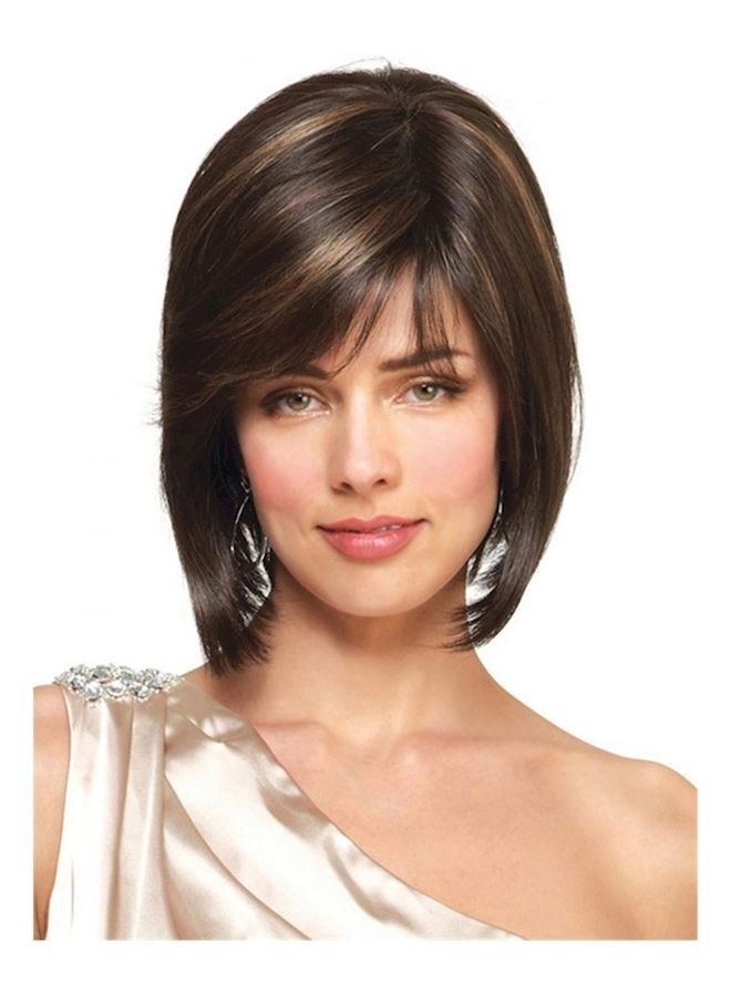 باروكة من الشعر المسترسل بني