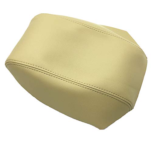 DSkoiph Center Console Lid Armrest Cover Leather Fit for Toyota Avalon 2000-2004 Leather Part Only (Beige) - Image 2