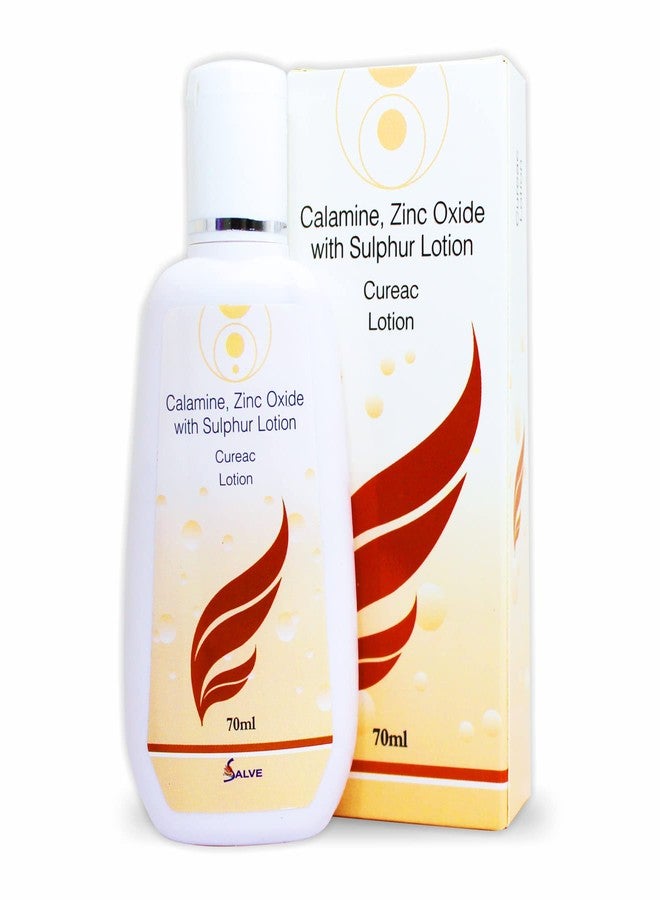 SALVE Cureac Lotion with Calamine, Zinc Oxide & Sulphur - 70 ml / 2.36 fl oz | Acne & Spot Care Lotion for Clear & Balanced Skin - Image 1