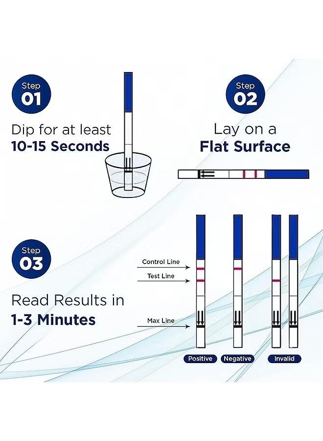 50 Pcs Pregnancy Test Strips, Early Detection Pregnancy Tests Kit, Highly Accurate Fast Results - Image 3