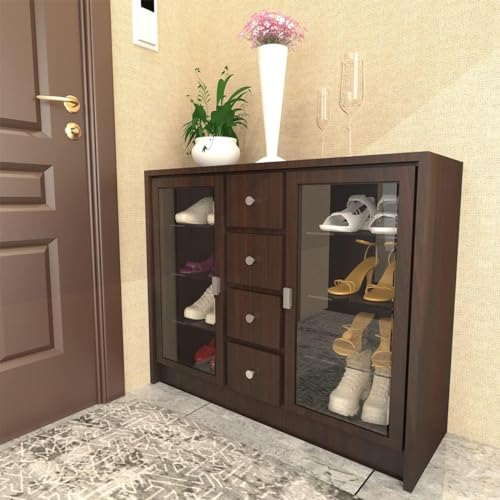COSMOS STAR Vinyl Furnituer Wallpaper Wood Door,DIY Vinyl,Almirah, Shelf Liner,Kitchen Cabinets Wallpaper (12x100, Drk Brown Wood) - Image 3