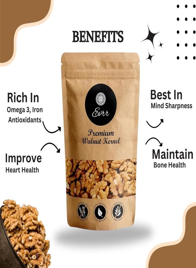 EVRR Premium Walnut Kernels Without Shell 1Kg Akhrot Giri 2Pcs, Akhrot Giri | Rich in Omega3 Fatty Acid, Proteins, Nutrients, Fiber & Vitamins - Image 4